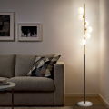 Design LED vloerlamp met bolvormige lampenkappen en marmeren voet Alibreo Aanbieding