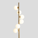 Design staande lamp met LED lampenkappen marmeren voet ALIBREO Korting