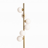 Design LED vloerlamp met bolvormige lampenkappen en marmeren voet Alibreo Catalogus