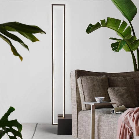 Lampadaire LED design rectangulaire minimaliste moderne Sirio