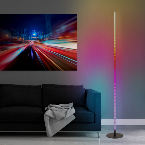 Lampadaire LED design minimaliste télécommande moderne RGB Dubhe Promotion