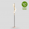 Design staande lamp met LED lampenkappen marmeren voet ALIBREO Voorraad