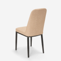 Design stoelen van stof en metaal Davos Dark Aankoop