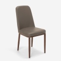 Design chairs for kitchen bar restaurant leatherette and metal  Baden Kosten