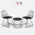 Set van tafel en 2 designstoelen voor binnen en buiten Etzy Aanbieding