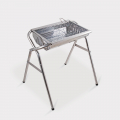 Draagbare opvouwbare stalen houtskoolbarbecue Oak Aanbieding