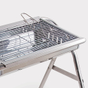 Draagbare opvouwbare stalen houtskoolbarbecue Oak Voorraad