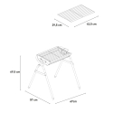 Draagbare opvouwbare stalen houtskoolbarbecue Oak Model