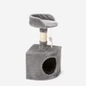 Chenil de plate-forme de colonne de sisal 60 cm peluche d'angle de poteau de chat Korat Réductions