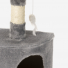 Chenil de plate-forme de colonne de sisal 60 cm peluche d'angle de poteau de chat Korat Modèle