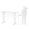 Elektrisch in hoogte verstelbaar design bureau 120x60 cm Standwalk 