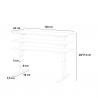 Elektrisch in hoogte verstelbaar design bureau 120x60 cm Standwalk 