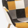 Scandinavische patchwork design fauteuil Finch 