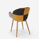 Scandinavische patchwork design fauteuil Finch 