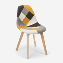 Nordic design patchwork stoel Robin Kosten