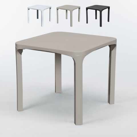 Set van 14 vierkante polyrotan tafels 80x80cm Grand Soleil Olè Aanbieding