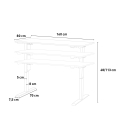 Elektrisch in hoogte verstelbaar design bureau 160x80 cm Standwalk 