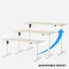 Elektrisch in hoogte verstelbaar design bureau 160x80 cm Standwalk 