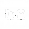 Chaises design moderne pour restaurant cuisine bar jardin Scab Bon Bon Remises
