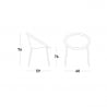 Moderne design stoelen Scab voor privé gebruik of horeca Bon Bon Korting