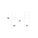 Modern design stapelbare stoelen voor privé en horeca Scab Pepper Kosten