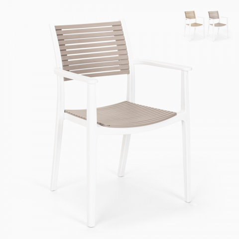 Chaise design en polypropylène pour cuisine extérieure bar restaurant Orion