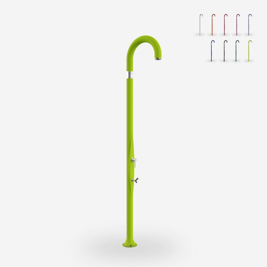 Douche met voetdouche mengkraan voor buiten moderne tuin ARKEMA DESIGN Grappig Yin T125 Model