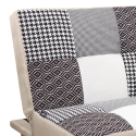 Modern design 3-zits slaapbank Kolorama in patchwork stof 