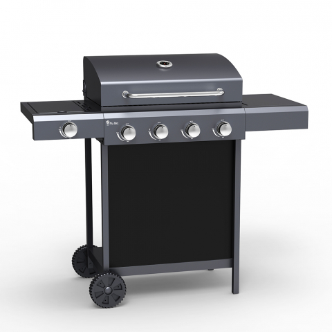 Barbecue BBQ gas roestvrij staal 4 + 1 branders planken Chimichurri Fr