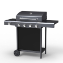 Barbecue gas BBQ van roestvrij staal met 4 + 1 branders en planken Chimichurri Korting