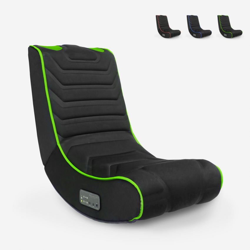 Chaise de jeu ergonomique Floor Rockers avec haut-parleurs Bluetooth Dragon Vente