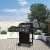 Barbecue gas RVS BBQ 3 branders opklapbare planken Romesco Verkoop