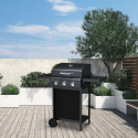 RVS barbecue gas BBQ met 3 branders en planken Romesco Verkoop