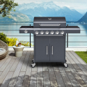 RVS gasbarbecue BBQ met 6 + 1 branders Creola Verkoop