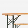 Inklapbare biertafel 220x80 cm set met 2 banken voor picknick of tuinfeesten Oletan Kortingen