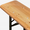 Inklapbare biertafel 220x80 cm set met 2 banken voor picknick of tuinfeesten Oletan Voorraad