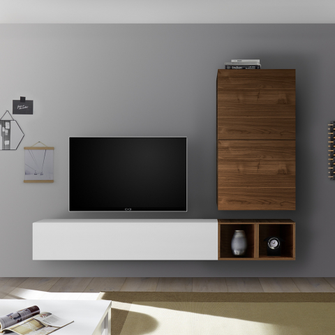 Système mural meuble TV de salon design modulaire moderne Infinity 93