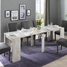 Table console extensible pour le salon et la salle à manger en bois clair Ester Promotion
