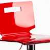 Tabouret haut bar et cuisine en acier chromé design industriel San José Design 