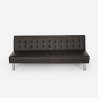 Canapé convertible 2 places clic-clac en similicuir inclinable design moderne Elly Réductions