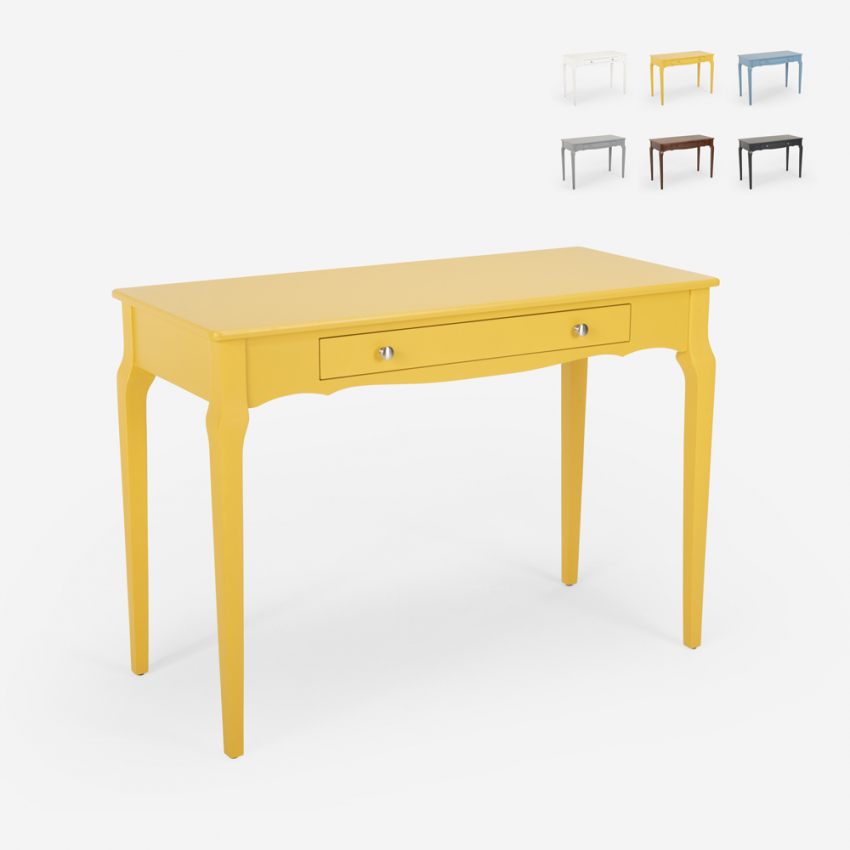 Table console élégante et fonctionnelle en bois shabby chic Toscano Table console élégante et fonctionnelle en bois shabby chic Toscano