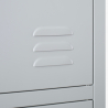 Metalen lockerkast 38x45x190 cm met 4 vakken en slot Stromboli Light Catalogus