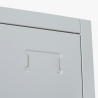 Metalen lockerkast 38x45x190 cm met 4 vakken en slot Stromboli Light Voorraad