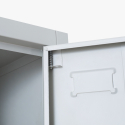 Metalen lockerkast 38x45x190 cm met 4 vakken en slot Stromboli Light Karakteristieken