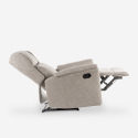 Stoffen relaxfauteuil Hope handmatig verstelbaar met voetensteun Karakteristieken