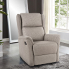 Stoffen relaxfauteuil Hope handmatig verstelbaar met voetensteun Voorraad