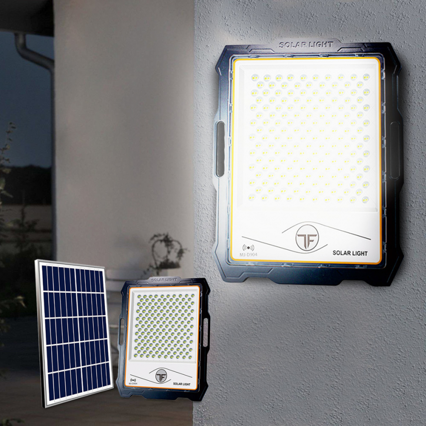 Draagbare LED-schijnwerper 600W met zonnepaneel 5000 lumen en afstandsbediening Inluminatio XXL Aanbieding