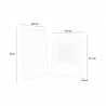 LED-schijnwerper 100W met zonnepaneel 2000 lumen en wifi-camera Conspicio M Afmetingen