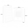 LED spot op zonne-energie 400W 4000 lumen met wifi camera Conspicio XL Afmetingen