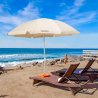 Winddichte strandparasol 220 cm van katoen Bagnino Light Karakteristieken
